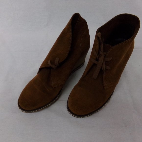 Women's J.Crew Macalister Wedge Ankle Boots Size 6 - Picture 2 of 6